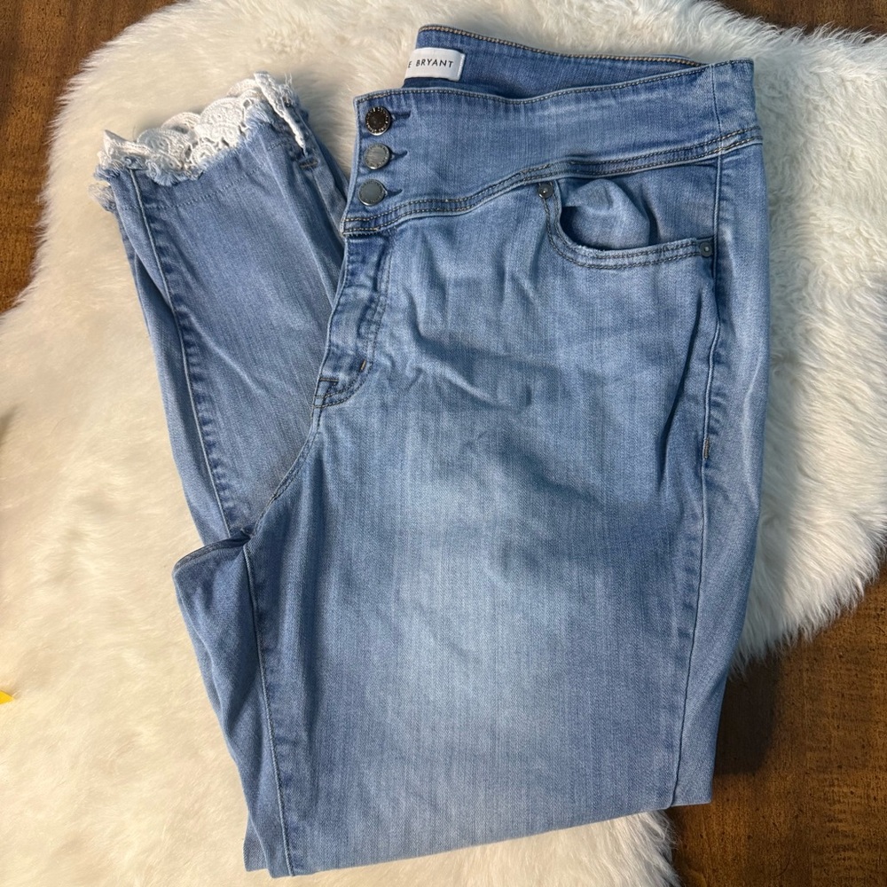 Lane Bryant Lace Bottom Rise Jeggings